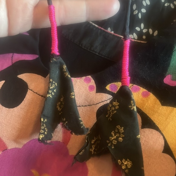 Anupamaa Floral Maxi silk & cotton combo Dress - Multicolor size medium - Picture 10 of 10